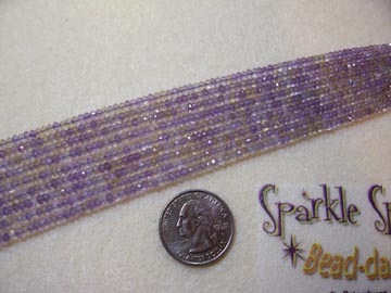 AMETRINE Micro Faceted Rondelle 3mm AMETRINE Micro Faceted Rondelle 3mm