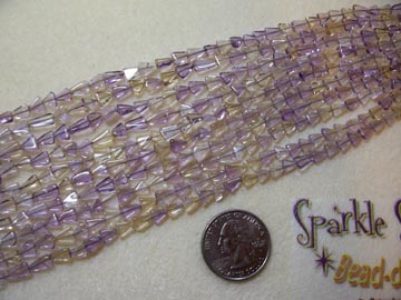 AMETRINE Vertical Drilled Triangles 5mm AMETRINE Vertical Drilled Triangles 5mm