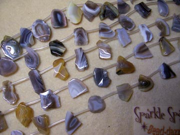 BOTSWANA AGATE Freeform Slices Med BOTSWANA AGATE Freeform Slices Med