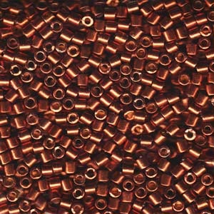 BERRY DARK Galvanized DURACOAT Delicas Cylinders Sz 10 BERRY DARK Galvanized DURACOAT Delicas Cylinders Sz 10