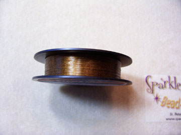 *NEW! GOLDEN WALNUT COLORED Beading Thread 6lb 50 yd *NEW! GOLDEN WALNUT COLORED Beading Thread 6lb 50 yd