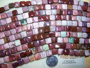 Multi-Color IMPERIAL JASPER Square 12mm Multi-Color IMPERIAL JASPER Square 12mm