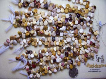 Multi-Color MOUKAITE Top Drilled Teardrops Multi-Color MOUKAITE Top Drilled Teardrops