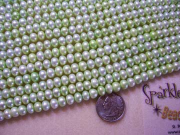 FW PEARL Lt LIME GREEN Button 8mm FW PEARL Lt LIME GREEN Button 8mm