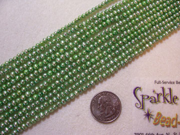 FW PEARL SPRING GREEN Irreg Sm Round FW PEARL SPRING GREEN Irreg Sm Round