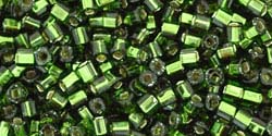 OLIVINE SILVER LINED Toho Cube Square 1.5mm OLIVINE SILVER LINED Toho Cube Square 1.5mm