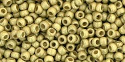 YELLOW GOLD FRSTD PERMANENT FINISH GLVNZD Toho Round Sz 11 YELLOW GOLD FRSTD PERMANENT FINISH GLVNZD Toho Round Sz 11