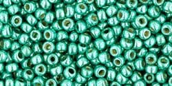 GREEN TEAL PERMANENT FINISH GLVNZD Toho Round Sz 06 GREEN TEAL PERMANENT FINISH GLVNZD Toho Round Sz 06