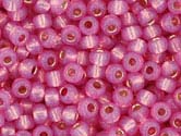 MAUVE MILKY SILVER LINED Toho Round Sz 6 MAUVE MILKY SILVER LINED Toho Round Sz 6