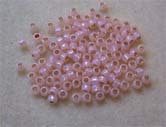 PEACH LIGHT MILKY SILVER LINED Toho Round Sz 8 PEACH LIGHT MILKY SILVER LINED Toho Round Sz 8