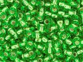 PERIDOT SILVER LINED Toho Round Sz 6 PERIDOT SILVER LINED Toho Round Sz 6