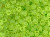 GREEN LIME FROSTED TRANSPARENT Toho Round Sz 11
