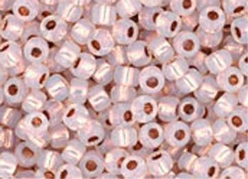 ALABASTER COPPER LINED Toho Round Sz 08 ALABASTER COPPER LINED Toho Round Sz 08