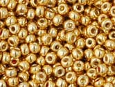 GOLD STARLIGHT GALVANIZED PERMANENT FINISH Toho Round Sz 8 GOLD STARLIGHT GALVANIZED PERMANENT FINISH Toho Round Sz 8